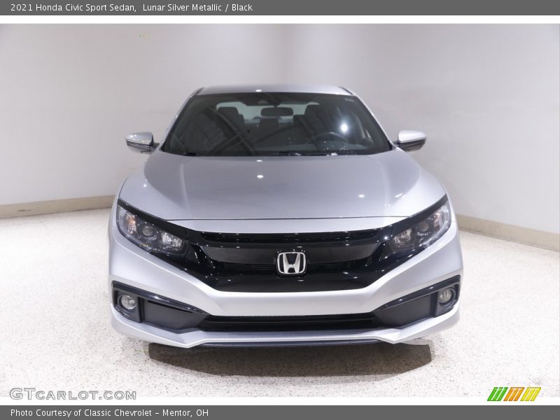Lunar Silver Metallic / Black 2021 Honda Civic Sport Sedan