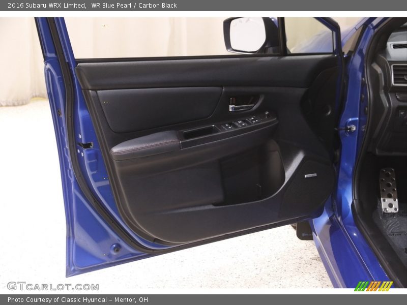 WR Blue Pearl / Carbon Black 2016 Subaru WRX Limited