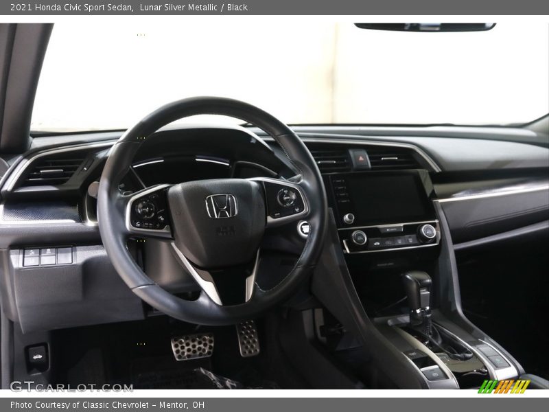 Lunar Silver Metallic / Black 2021 Honda Civic Sport Sedan
