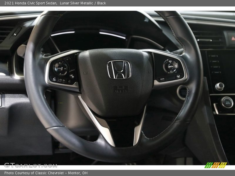 Lunar Silver Metallic / Black 2021 Honda Civic Sport Sedan