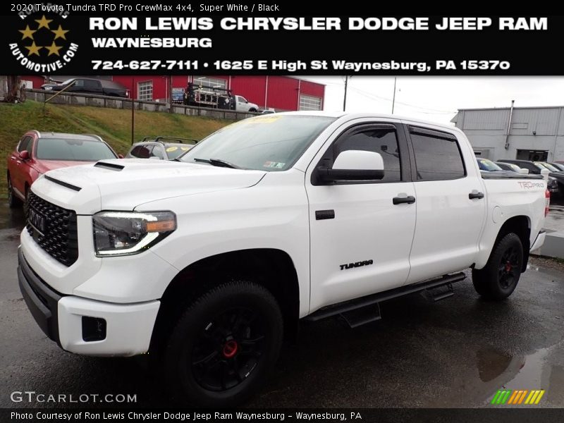 Super White / Black 2020 Toyota Tundra TRD Pro CrewMax 4x4