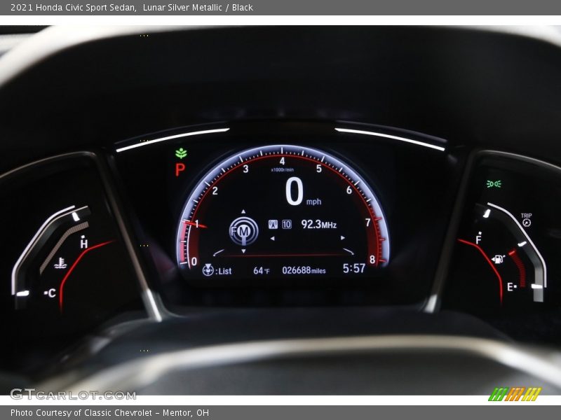  2021 Civic Sport Sedan Sport Sedan Gauges