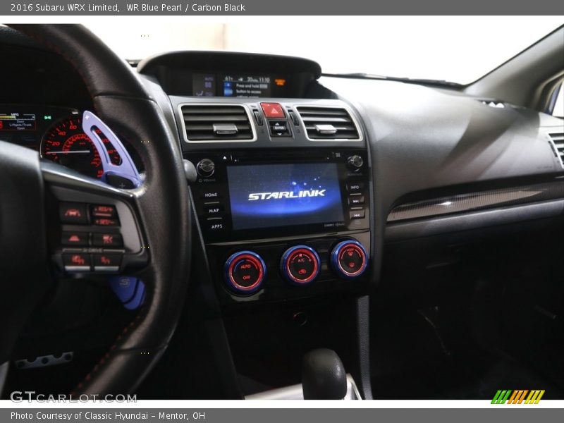 WR Blue Pearl / Carbon Black 2016 Subaru WRX Limited