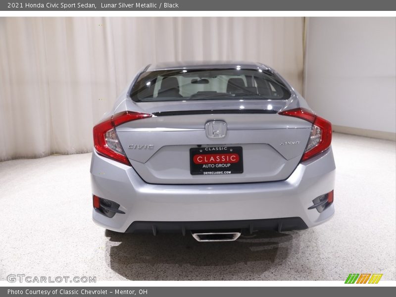 Lunar Silver Metallic / Black 2021 Honda Civic Sport Sedan