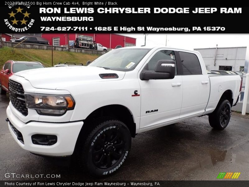 Bright White / Black 2023 Ram 2500 Big Horn Crew Cab 4x4