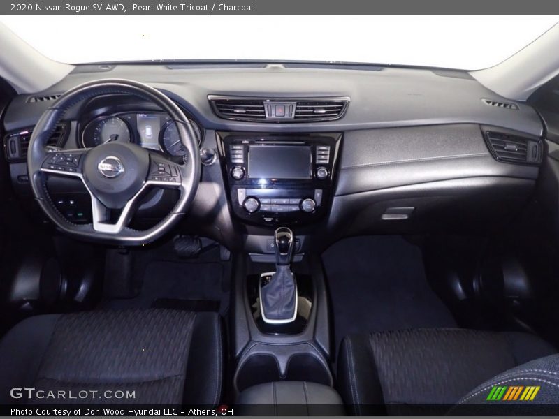 Pearl White Tricoat / Charcoal 2020 Nissan Rogue SV AWD