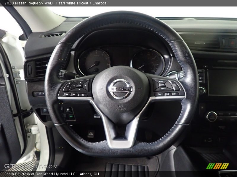 Pearl White Tricoat / Charcoal 2020 Nissan Rogue SV AWD