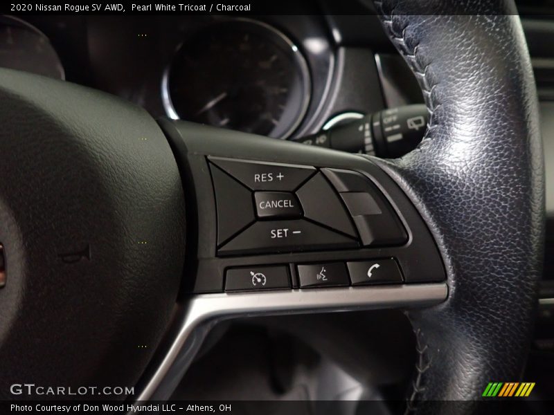 Pearl White Tricoat / Charcoal 2020 Nissan Rogue SV AWD