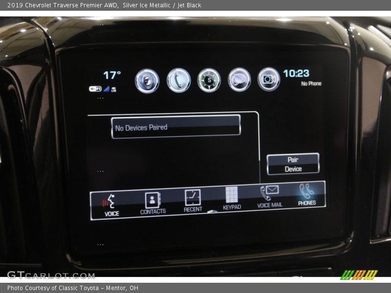Silver Ice Metallic / Jet Black 2019 Chevrolet Traverse Premier AWD