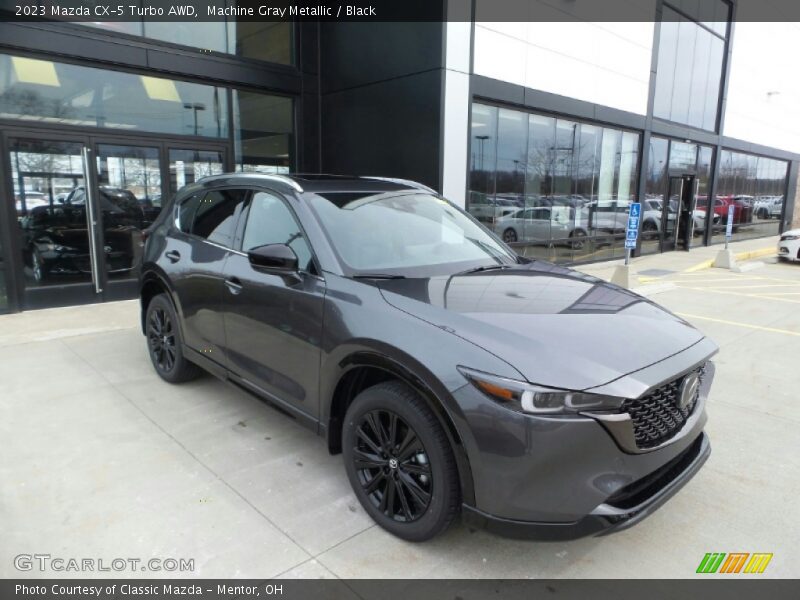 Machine Gray Metallic / Black 2023 Mazda CX-5 Turbo AWD