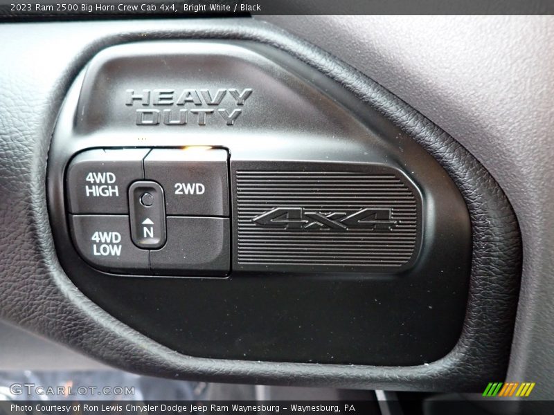 Bright White / Black 2023 Ram 2500 Big Horn Crew Cab 4x4