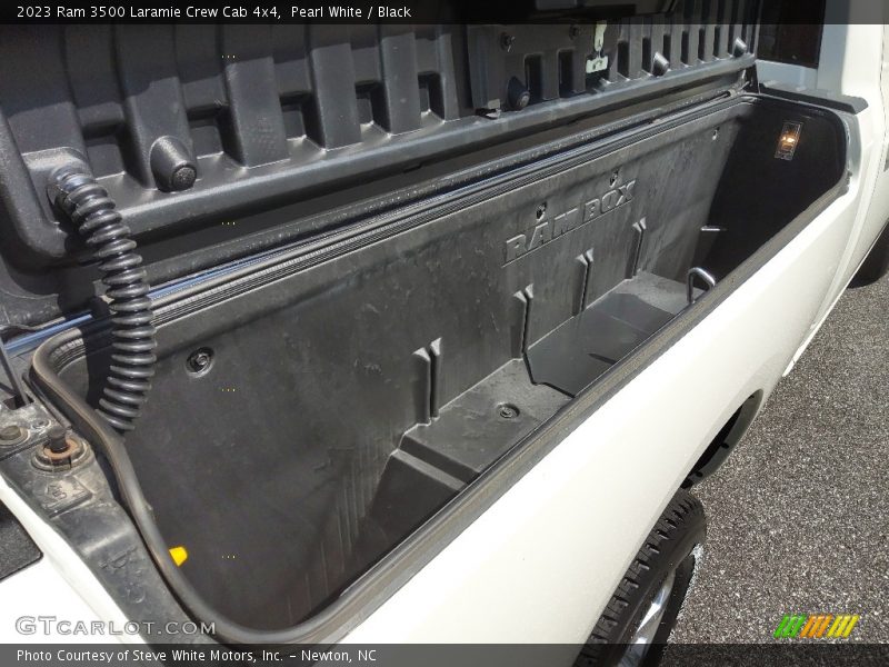 Pearl White / Black 2023 Ram 3500 Laramie Crew Cab 4x4