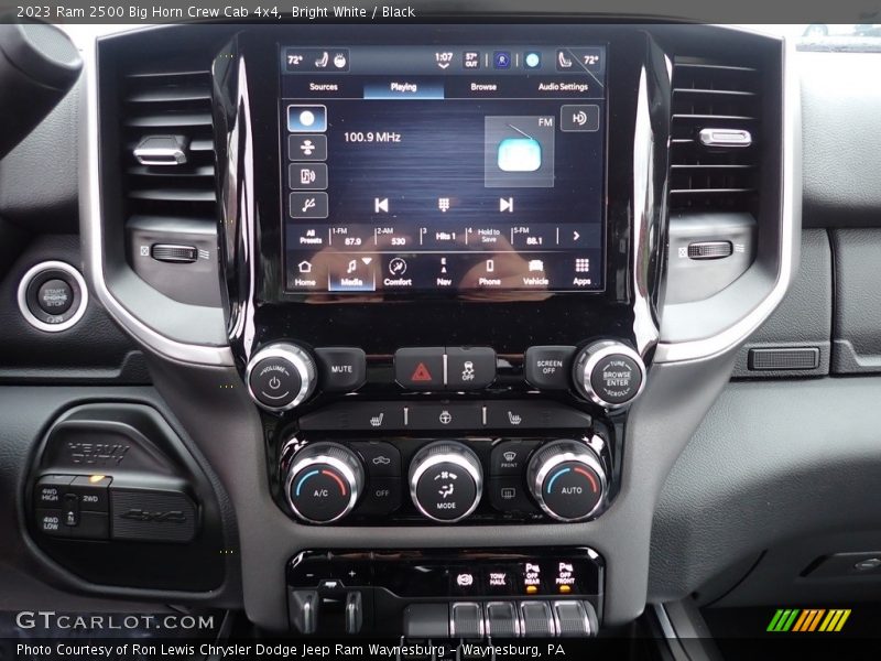 Bright White / Black 2023 Ram 2500 Big Horn Crew Cab 4x4