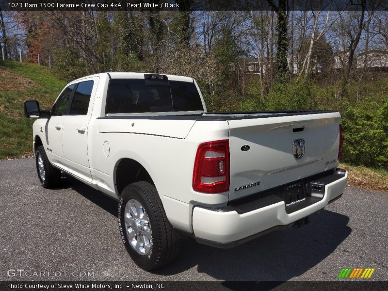 Pearl White / Black 2023 Ram 3500 Laramie Crew Cab 4x4