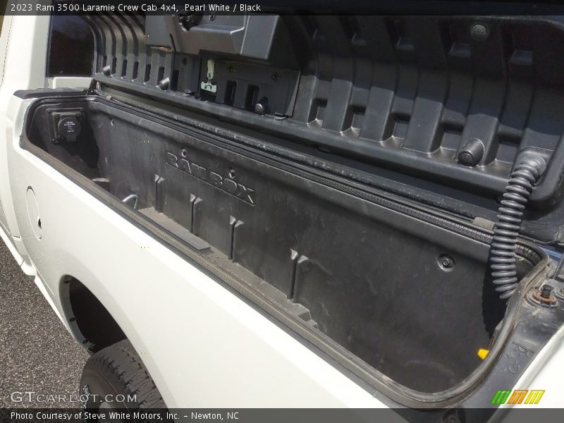 Pearl White / Black 2023 Ram 3500 Laramie Crew Cab 4x4
