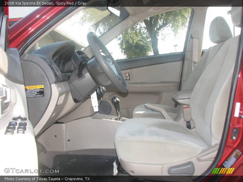 Spicy Red / Gray 2008 Kia Spectra EX Sedan
