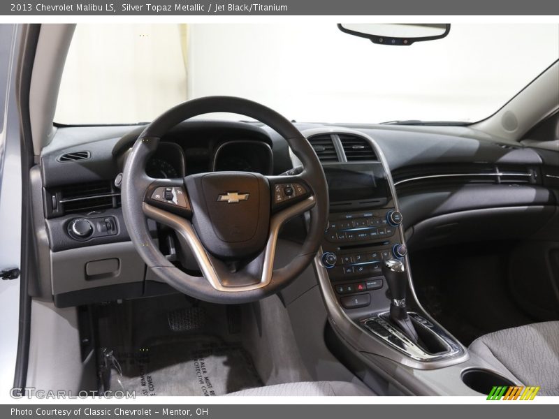 Silver Topaz Metallic / Jet Black/Titanium 2013 Chevrolet Malibu LS