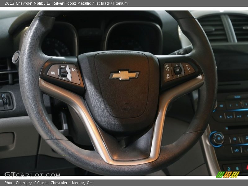 Silver Topaz Metallic / Jet Black/Titanium 2013 Chevrolet Malibu LS
