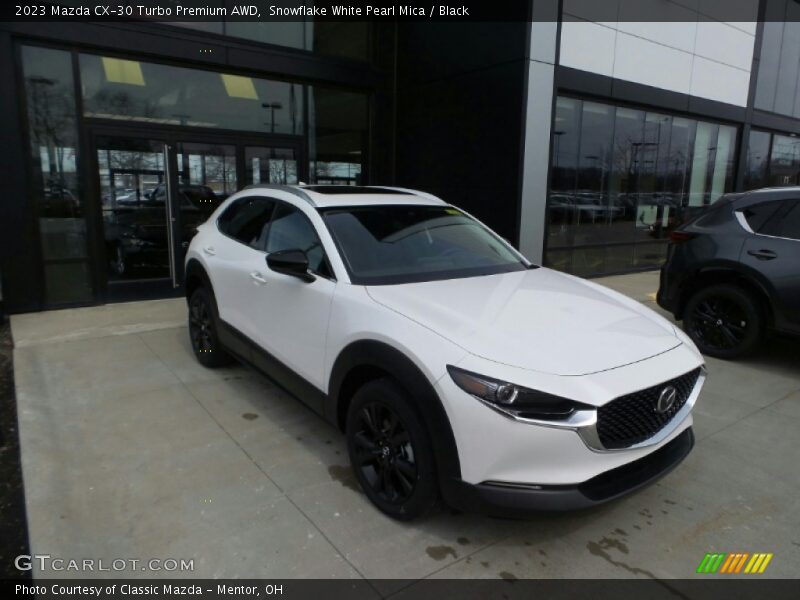 Snowflake White Pearl Mica / Black 2023 Mazda CX-30 Turbo Premium AWD