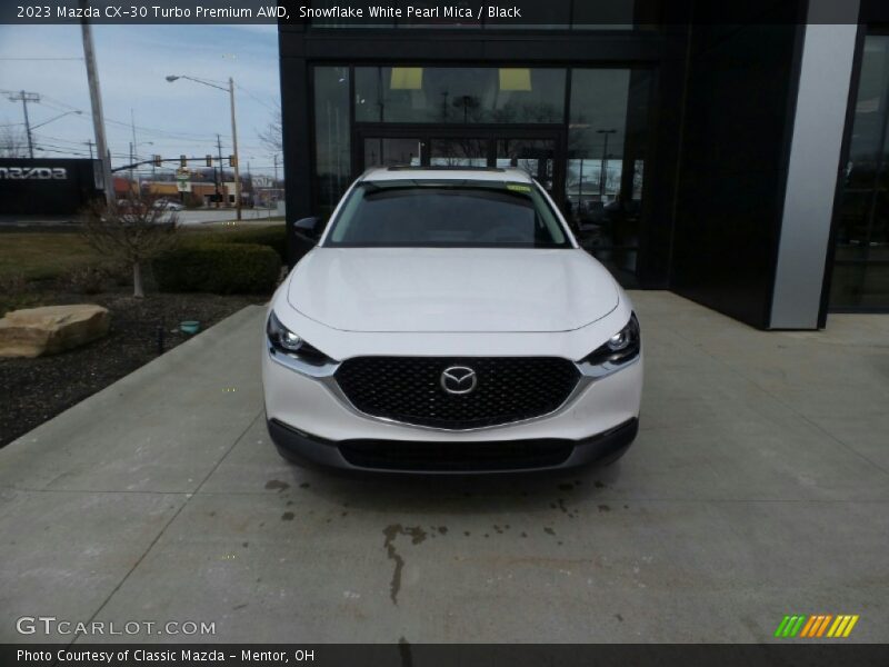 Snowflake White Pearl Mica / Black 2023 Mazda CX-30 Turbo Premium AWD