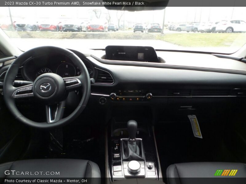 Snowflake White Pearl Mica / Black 2023 Mazda CX-30 Turbo Premium AWD
