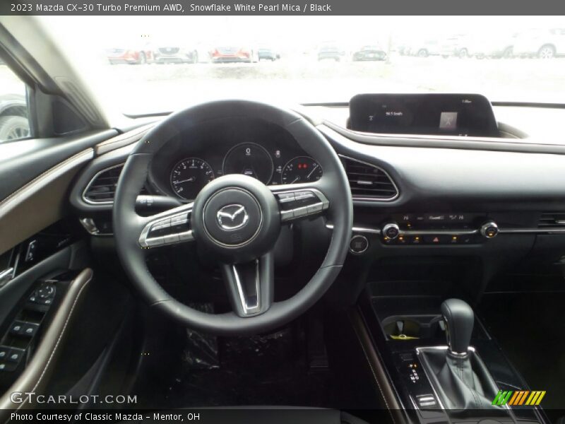 Snowflake White Pearl Mica / Black 2023 Mazda CX-30 Turbo Premium AWD