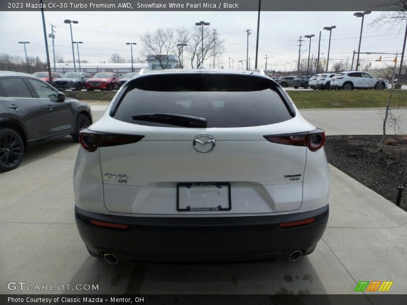 Snowflake White Pearl Mica / Black 2023 Mazda CX-30 Turbo Premium AWD