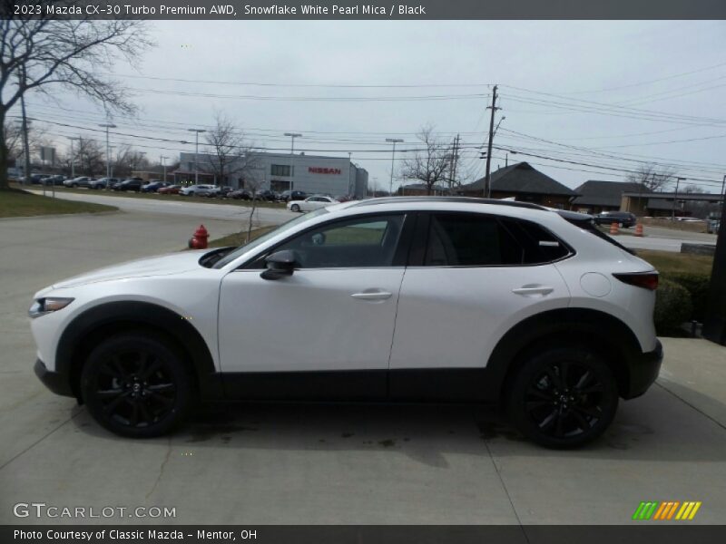 Snowflake White Pearl Mica / Black 2023 Mazda CX-30 Turbo Premium AWD