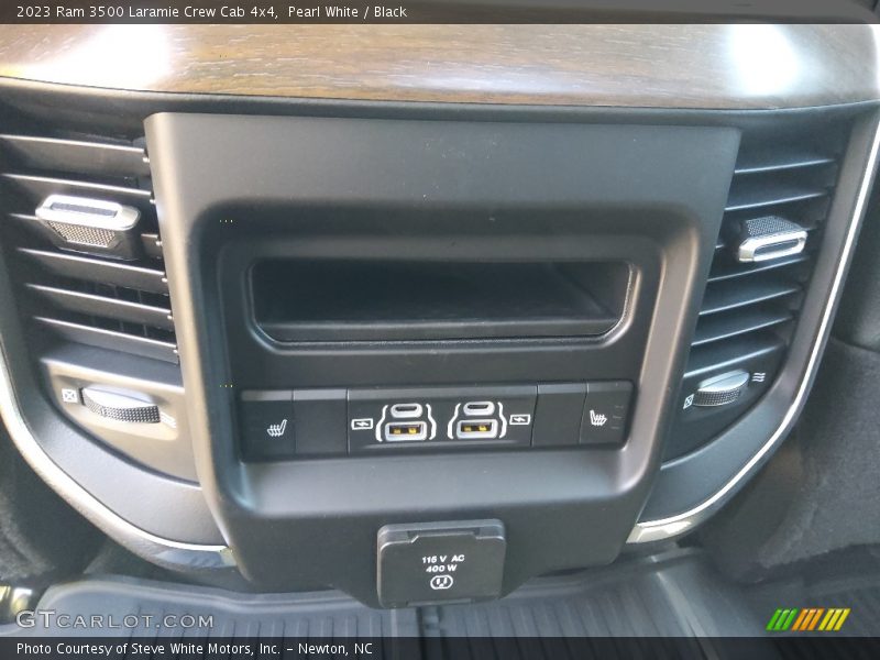 Pearl White / Black 2023 Ram 3500 Laramie Crew Cab 4x4