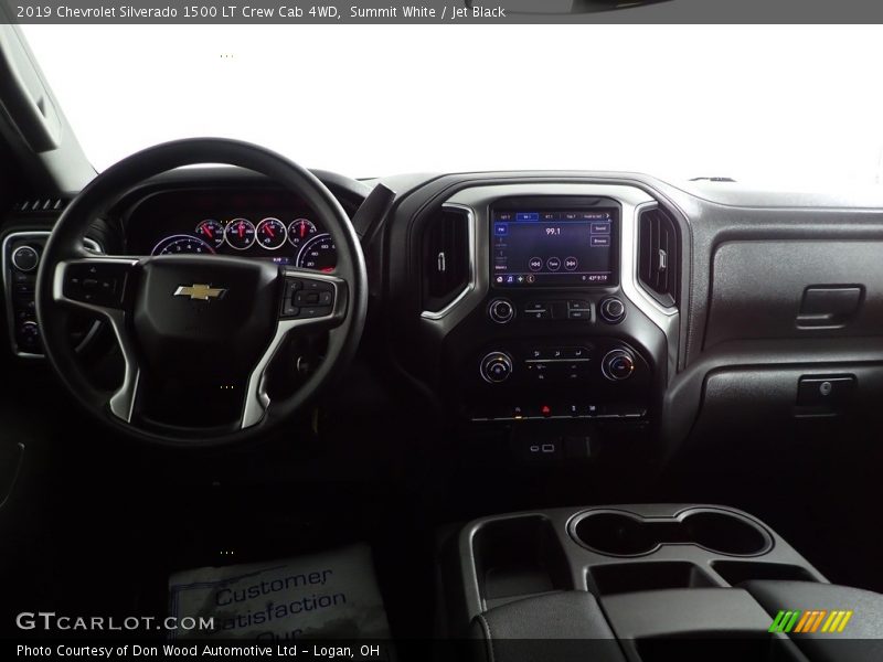 Summit White / Jet Black 2019 Chevrolet Silverado 1500 LT Crew Cab 4WD