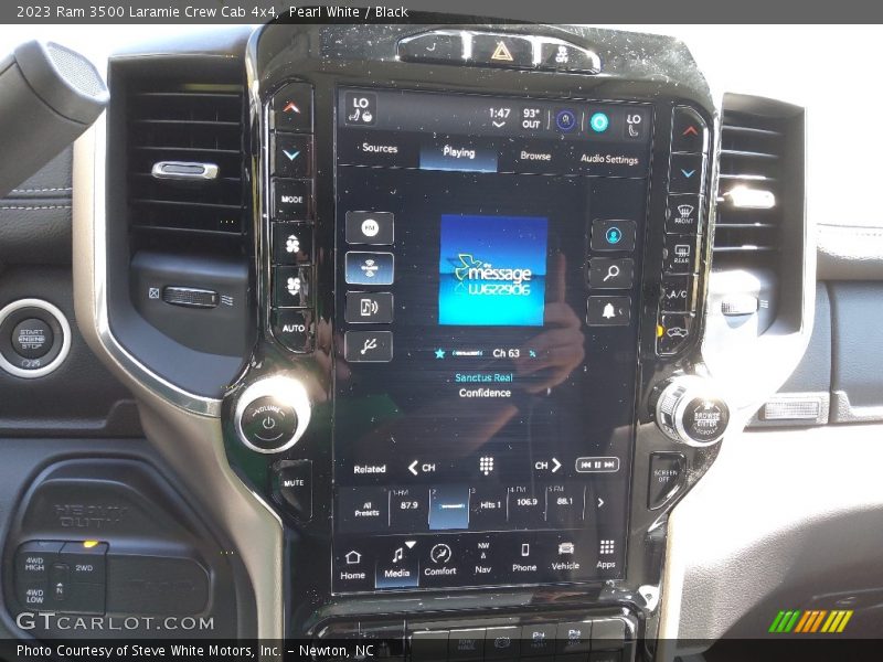 Controls of 2023 3500 Laramie Crew Cab 4x4