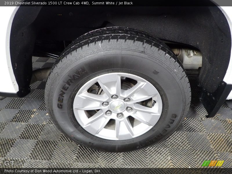 Summit White / Jet Black 2019 Chevrolet Silverado 1500 LT Crew Cab 4WD