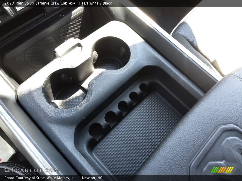 Pearl White / Black 2023 Ram 3500 Laramie Crew Cab 4x4