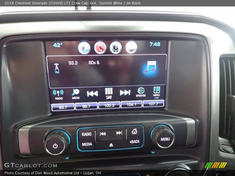 Summit White / Jet Black 2018 Chevrolet Silverado 3500HD LTZ Crew Cab 4x4