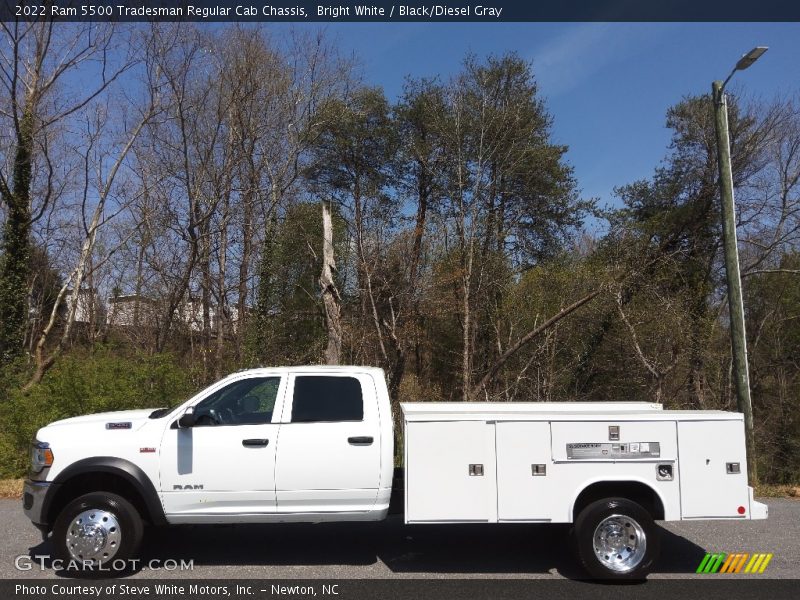 Bright White / Black/Diesel Gray 2022 Ram 5500 Tradesman Regular Cab Chassis