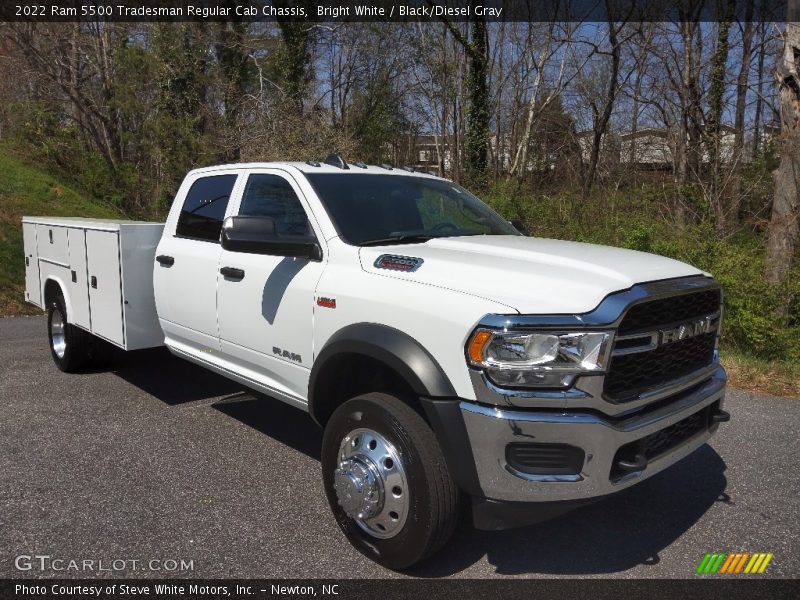 Bright White / Black/Diesel Gray 2022 Ram 5500 Tradesman Regular Cab Chassis