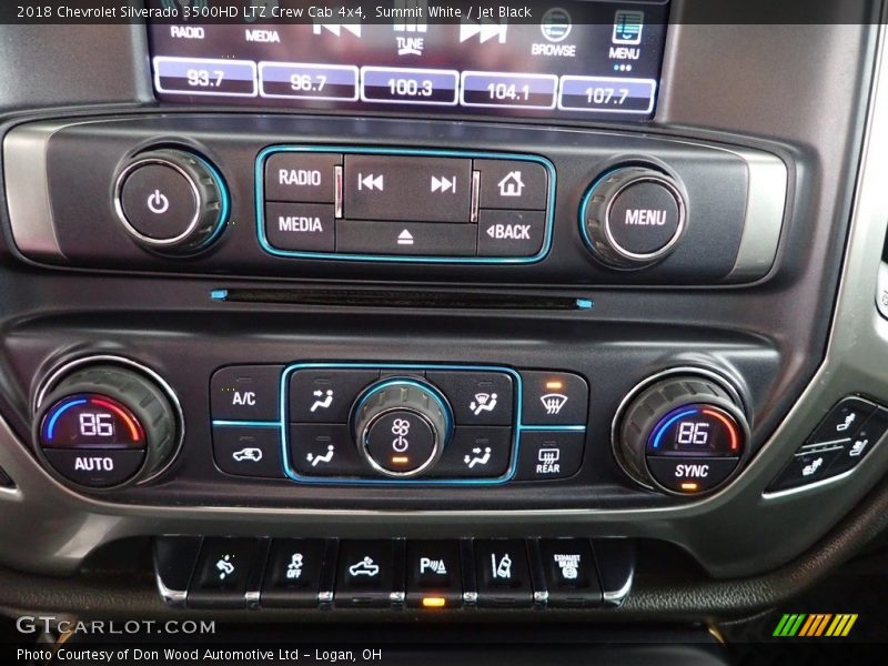Controls of 2018 Silverado 3500HD LTZ Crew Cab 4x4