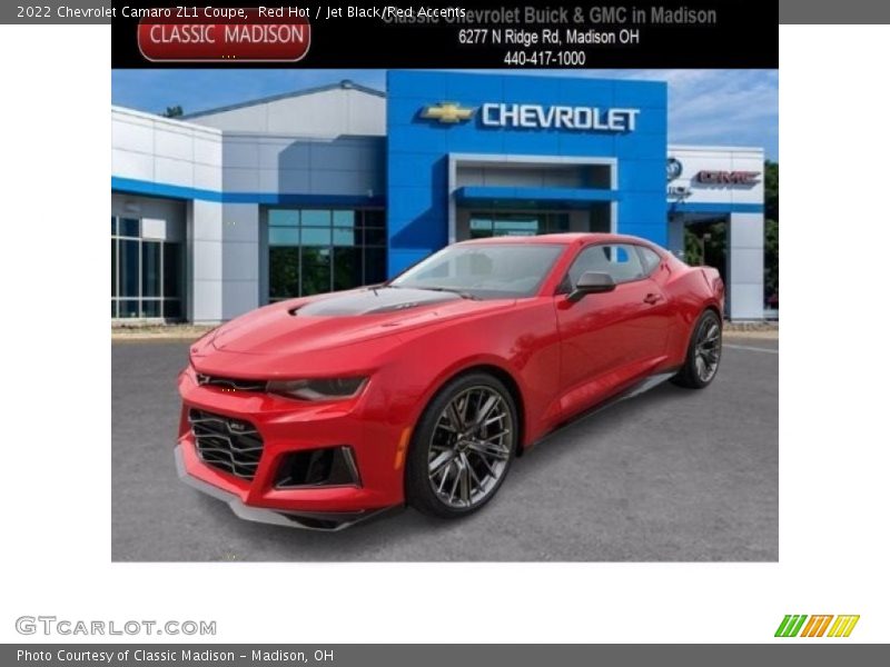 Red Hot / Jet Black/Red Accents 2022 Chevrolet Camaro ZL1 Coupe
