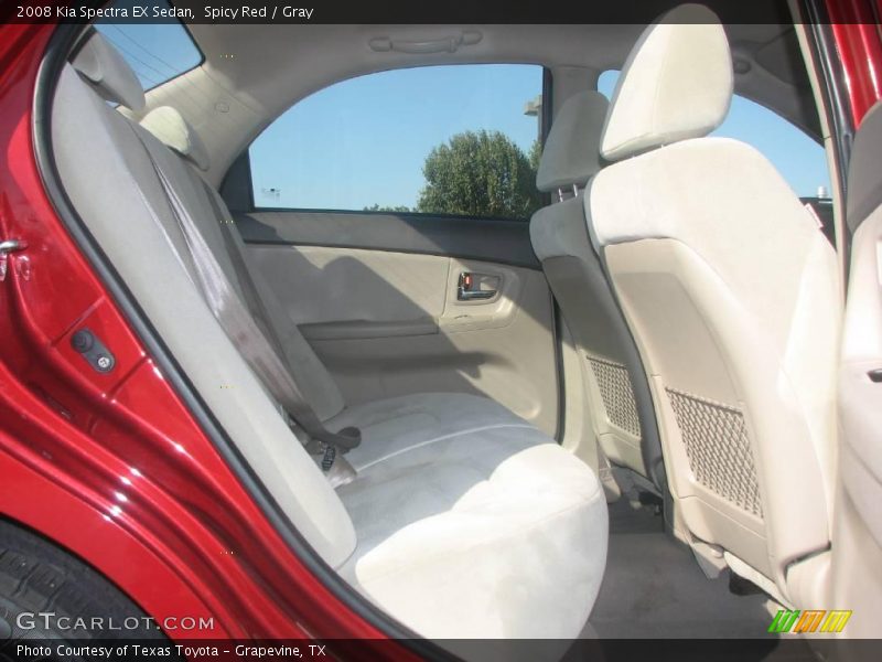Spicy Red / Gray 2008 Kia Spectra EX Sedan
