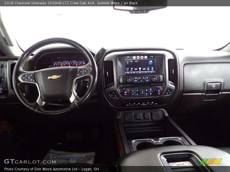 Summit White / Jet Black 2018 Chevrolet Silverado 3500HD LTZ Crew Cab 4x4
