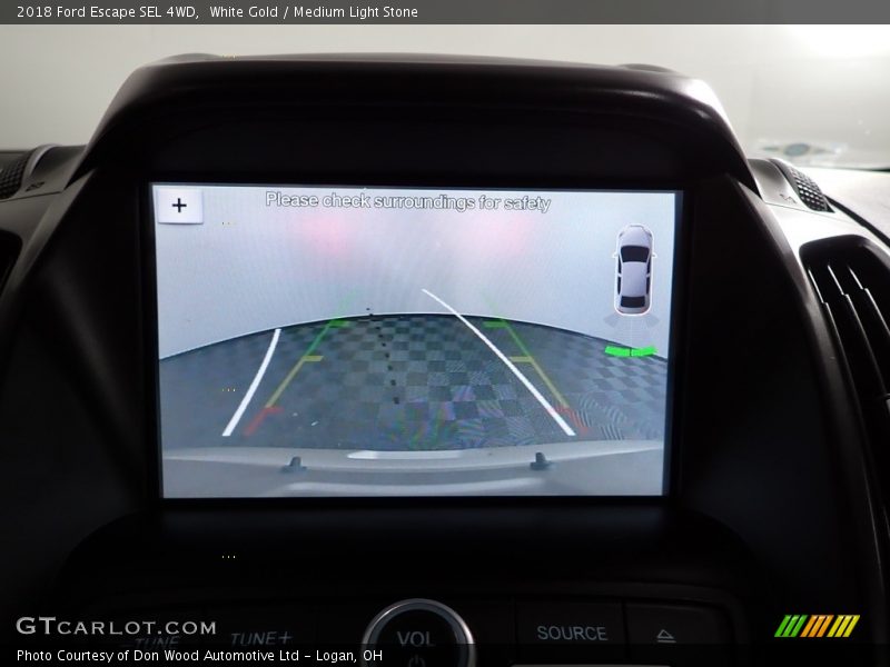 White Gold / Medium Light Stone 2018 Ford Escape SEL 4WD