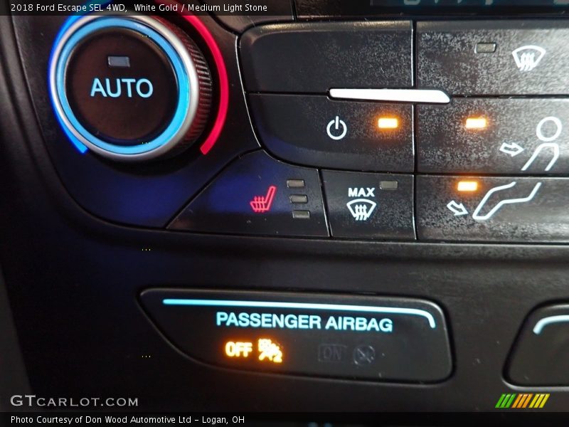 White Gold / Medium Light Stone 2018 Ford Escape SEL 4WD