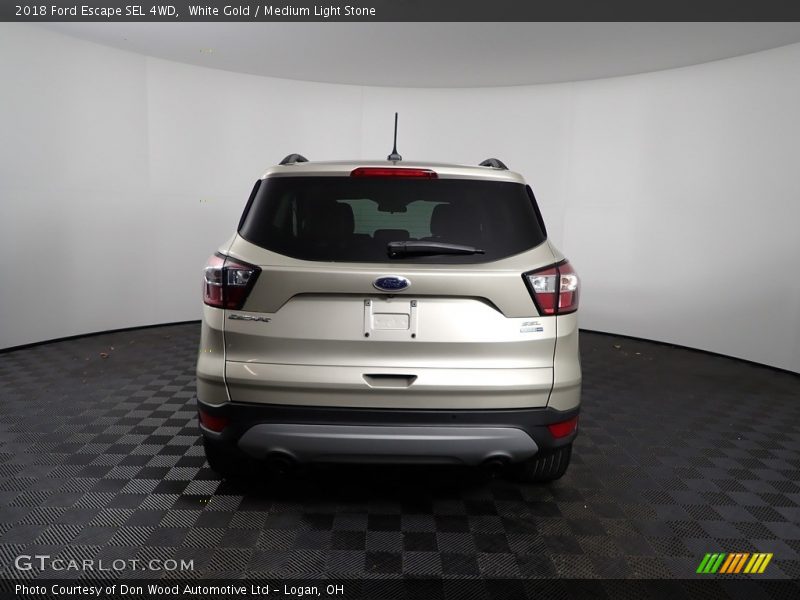 White Gold / Medium Light Stone 2018 Ford Escape SEL 4WD