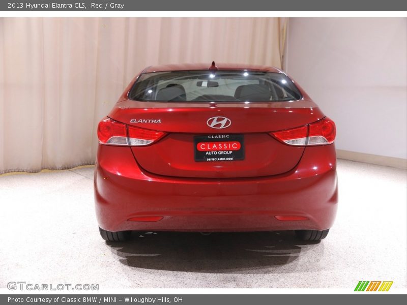 Red / Gray 2013 Hyundai Elantra GLS