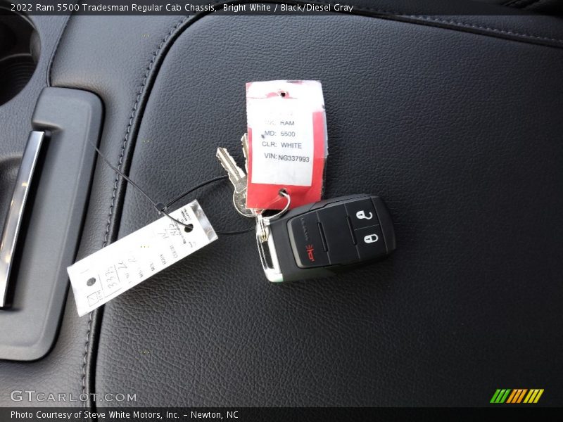 Bright White / Black/Diesel Gray 2022 Ram 5500 Tradesman Regular Cab Chassis