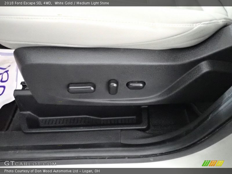 White Gold / Medium Light Stone 2018 Ford Escape SEL 4WD