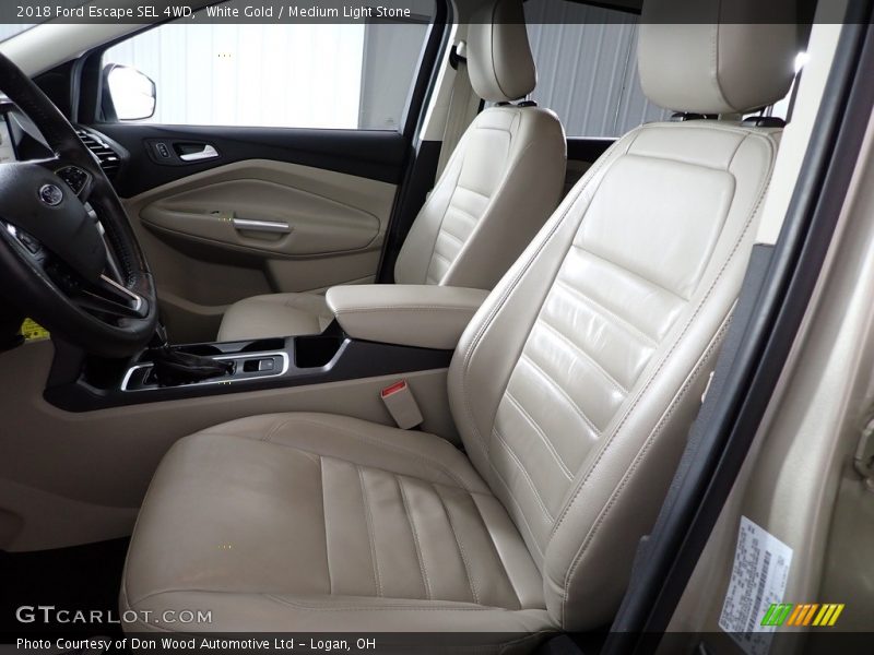 White Gold / Medium Light Stone 2018 Ford Escape SEL 4WD