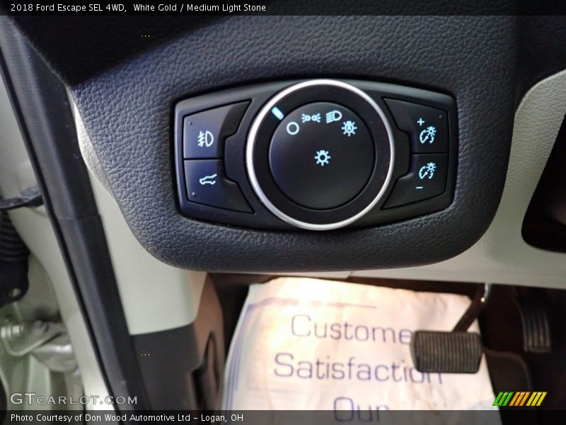 White Gold / Medium Light Stone 2018 Ford Escape SEL 4WD