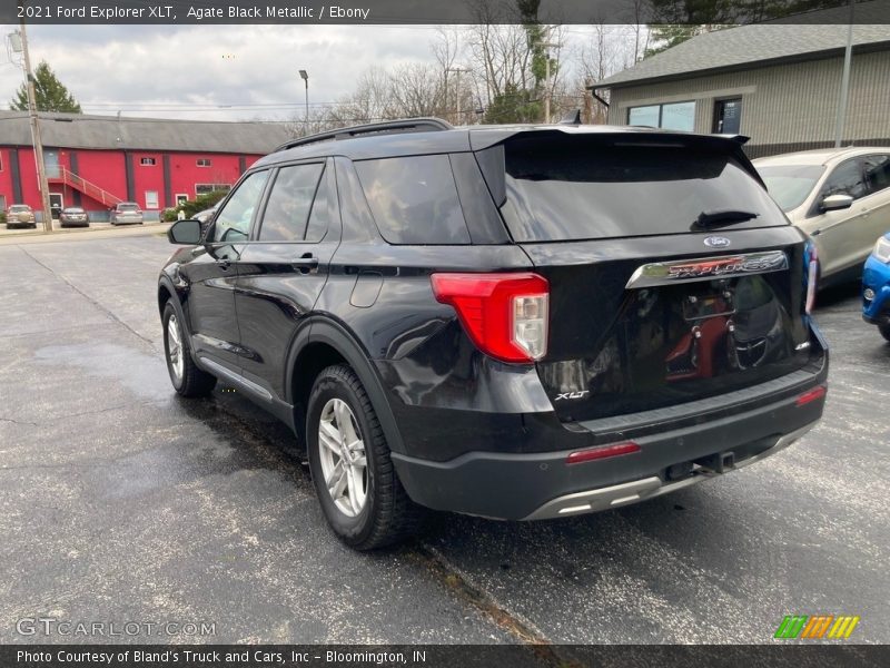 Agate Black Metallic / Ebony 2021 Ford Explorer XLT