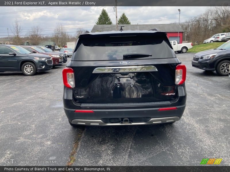 Agate Black Metallic / Ebony 2021 Ford Explorer XLT
